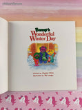 Vintage 1994 1st Printing Barney's Wonderful Winter Day Softcover, Like New *w/Inserts*