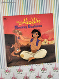 Vintage 1993 Disney's Aladdin Monkey Business Golden Books Softcover