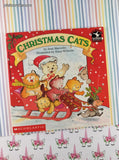 Vintage 1997 1st Printing Cartwheel Books Christmas Cats Scholastic Softcover