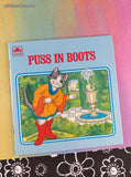 Vintage 1986 1st Printing Puss in Boots Golden Softcover, Like New