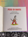 Vintage 1986 1st Printing Puss in Boots Golden Softcover, Like New