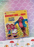 Vintage 1975 Raggedy Ann and Andy on the Farm Whitman Tell-a-Tale Miniature Hardcover