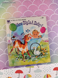 Vintage 1972 How Big Is A Baby? Whitman Tell-a-Tale Miniature Hardcover