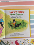 Vintage 1977 Daffy Duck: Space Creature Golden Tell-a-Tale Miniature Hardcover