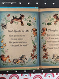 Vintage 1949 Prayers for Little Children Rand McNally Miniature Hardcover