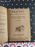 Vintage 1949 Prayers for Little Children Rand McNally Miniature Hardcover