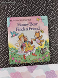 Vintage 1990 1st Printing Honey Bear Finds a Friend Golden Tell-a-Tale Miniature Hardcover, Like New