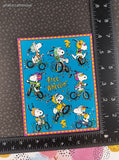 Vintage Hallmark Peanuts Snoopy Free-Wheelin' Full Sticker Sheet, Clean & Unused