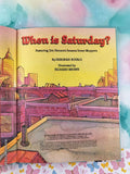 Vintage 1981 When is Saturday? Sesame Street Book Club Oversized Hardcover