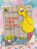 Vintage 1983 Everyone Makes Mistakes Sesame Street Book Club Oversized Hardcover
