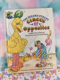 Vintage 1981 Circus of Opposites Sesame Street Book Club Oversized Hardcover