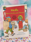 Vintage 1980 Molly Moves to Sesame Street Book Club Oversized Hardcover