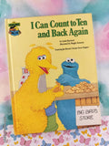 Vintage 1985 I Can Count to Ten and Back Again Sesame Street Book Club Oversized Hardcover