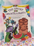 Vintage 1980 The Count Counts a Party Sesame Street Book Club Oversized Hardcover