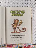 Vintage 1982 One Little Monkey Parents Magazine Press Hardcover