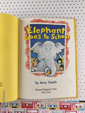 Vintage 1984 Elephant Goes to School Parents Magazine Press Hardcover