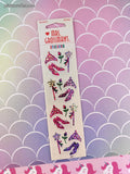 Vintage Mrs. Grossman's SPARKLY Pretty Princess Set/2 Sheets, NEW & Sealed