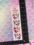 Vintage Mrs. Grossman's SPARKLY Pretty Princess Set/2 Sheets, NEW & Sealed