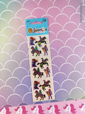 Vintage Sandylion Mylar SHINY Iridescent Renaissance Stickers 1 Sheet New & Sealed
