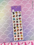 Vintage Mrs. Grossman's Gifted Collection Floral Garden Set/2 Sheets, NEW & Sealed