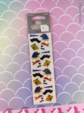 Vintage Mrs. Grossman's SHINY Pirate Ahoy Set/2 Sheets, NEW & Sealed