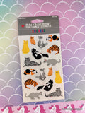 Vintage Mrs. Grossman's Stickers, Cute Kitty Cats, 3 Sheets New & Sealed