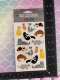 Vintage Mrs. Grossman's Stickers, Cute Kitty Cats, 3 Sheets New & Sealed