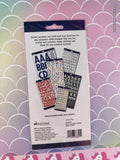 Sticko Grayscale Alphabet and Numbers Stickers, 2 Sheets New & Sealed