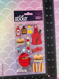 Stickopotamus King of the Grill Stickers, 1 Sheet New & Sealed