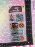 Sticko SHINY Train Travel Dimensional Stickers, 1 Sheet New & Sealed