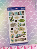 Sticko Themed Family Tree Stickers, 1 Sheet New & Sealed