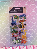 Stickopotamus SHINY Colorful Froggies Stickers, 1 Sheet New & Sealed