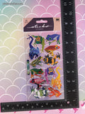 Stickopotamus SHINY Colorful Froggies Stickers, 1 Sheet New & Sealed