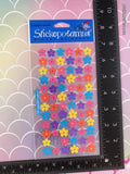 Stickopotamus Colorful Mini Flowers Stickers, 1 Sheet New & Sealed