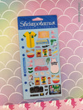 Vintage Stickopotamus Slumber Party Stickers, 1 Sheet New & Sealed