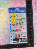 Vintage Stickopotamus Slumber Party Stickers, 1 Sheet New & Sealed