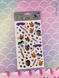 RARE Vintage Stickopotamus Mardi Gras SHINY Stickers, 1 Sheet New & Sealed