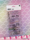 Vintage Sticko Phrase Cafe Girl Style Binder Sticker Sheet, New & Sealed