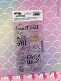 Vintage Sticko Phrase Cafe Man's Best Friend Binder Sticker Sheet, New & Sealed