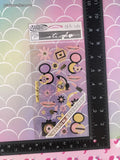 Vintage Sticko Glamour Girl Binder Sticker Sheet, New & Sealed