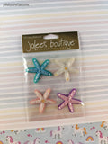 Jolee's Boutique Pastel Starfish 3-Dimensional Sticker Pack, New/Sealed