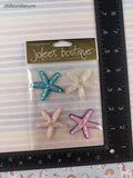 Jolee's Boutique Pastel Starfish 3-Dimensional Sticker Pack, New/Sealed