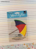 Jolee's by You Rainbow Beach Umbrella 3-Dimensional Sticker Pack, New/Sealed