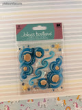 Jolee's Boutique GLITTERY Sea Flourishes 3-Dimensional Sticker Pack, New/Sealed