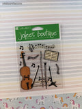 Jolee's Boutique Musical Trio 3-Dimensional Sticker Pack, New/Sealed