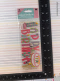 Jolee's Boutique SHINY Happy Birthday 3-Dimensional Sticker Pack, New/Sealed