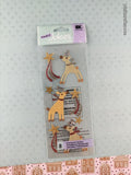 Jolee's Boutique GLITTERY Christmas Reindeer 3-Dimensional Sticker Pack, New/Sealed