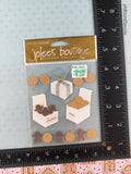 Jolee's Boutique GLITTERY Ginger Cookies 3-Dimensional Sticker Pack, New/Sealed