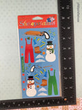 Vintage Stickopotamus Winter Accessories Snowmen Stickers, 1 Sheet New & Sealed