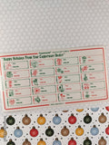 Vintage Tupperware Holiday Gift Labels Single Full Sheet, Clean & Unused